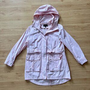 J. CREW Women's Pink Blush Perfect Rain Jacket Size XX Small H8701